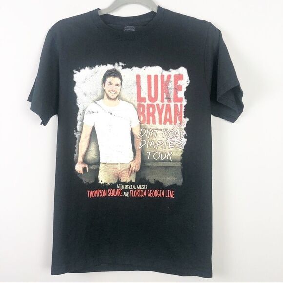 LUKE BRYAN Country Music Concert Tour Tee 2013 Dirt Road Diaries Unisex - Picture 1 of 4